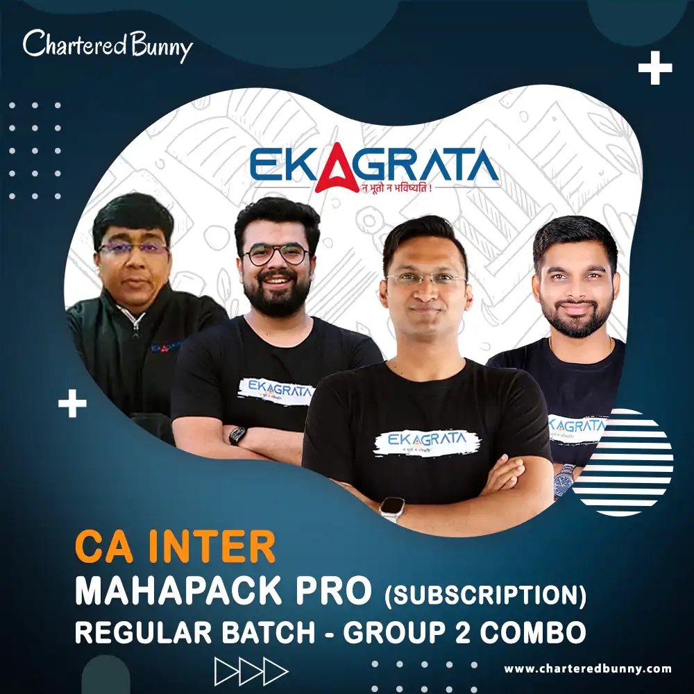 CA Inter MAHAPACK PRO Subscription Group 2 Combo CA INTER - Group 2 Combo (Costing + Audit + FM SM) MAHAPACK PRO for Sep 25 & onwards