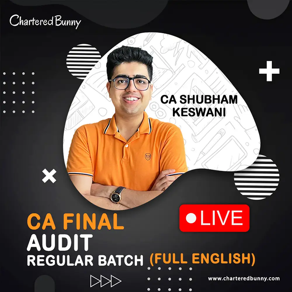 CA Final Audit Regular Batch Live Full English by CA Shubham Keswani CA Final - Audit (Regular Batch) LIVE by CA Shubham Keswani for Sep 25 & Jan 26 Onwards - Full English