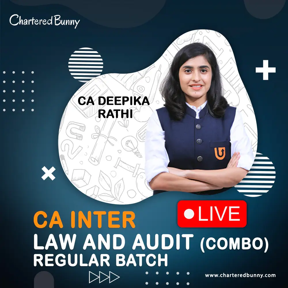 CA Inter - Law And Audit Combo Regular Batch by CA Deepika Rathi CA Inter - Law and Audit Combo Regular Batch New Syllabus by CA Deepika Rathi - Ultimate CA