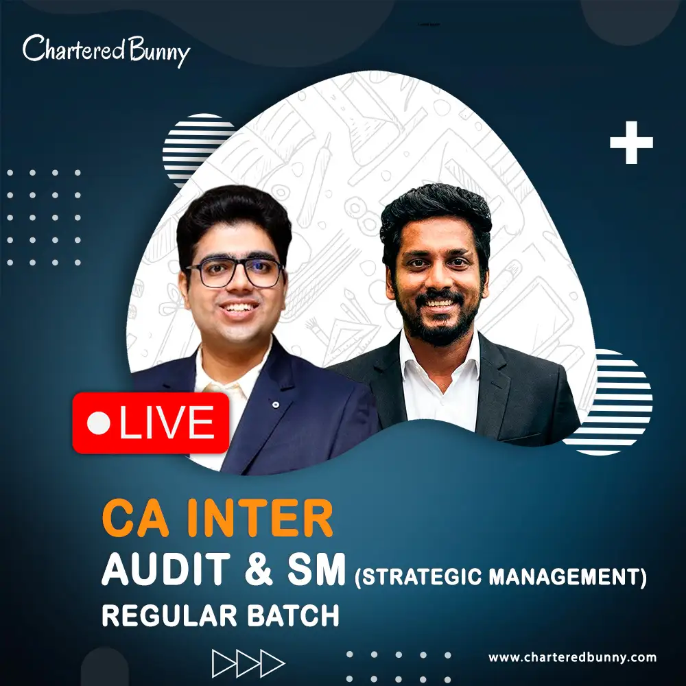 CA Inter Audit & SM (Regular Batch) by CA Shubham Keswani & Sanjay Appan CA Inter - Auditing & SM (Regular Batch) by CA Shubham Keswani & Sanjay Appan for May 26, Sep 26 & onwards