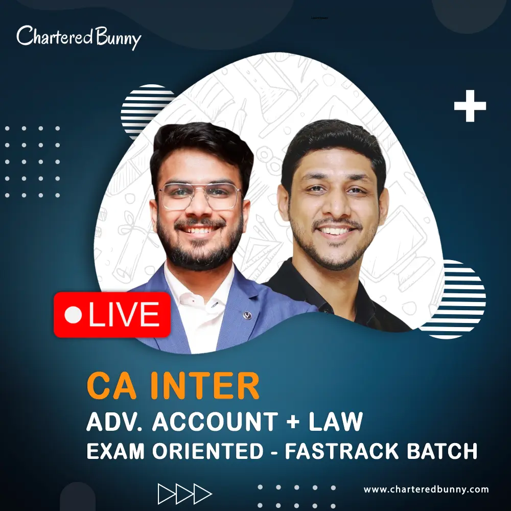 CA Inter Advanced Accounts & Law (Fastrack Batch) CA Inter - Law & Advanced Accounts (Exam Oriented - Fastrack Batch) by CA Karan Kumar & CA Aakash Kandoi for May 26 Exams