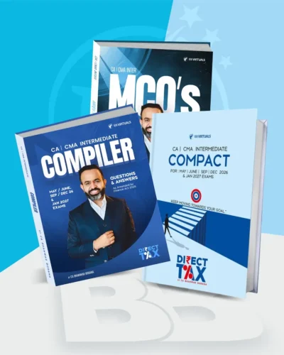 CA/CMA Inter - Direct Tax Compact Book, Q/A Compiler & MCQ Book by CA Bhanwar Borana for Sep 26, Dec 26 & Jan 27 Exams