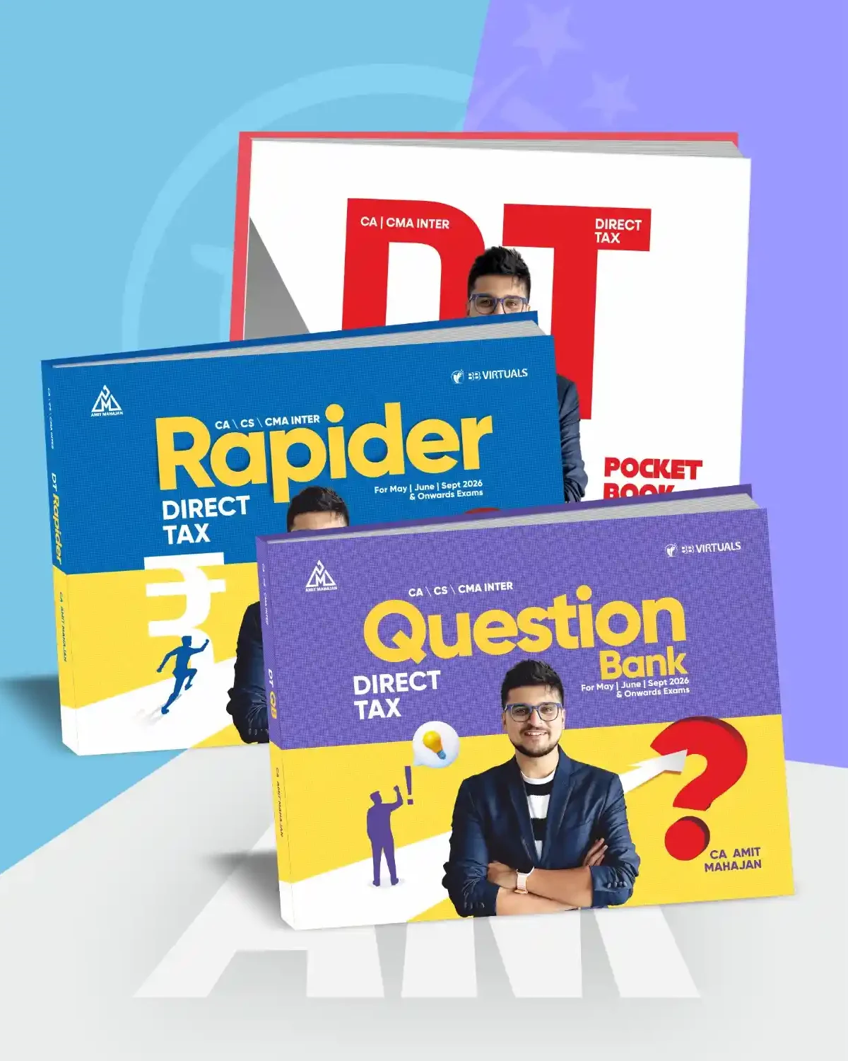 CA CMA CS Inter Exec DT Exam Kit For Sep 26 By CA Amit Mahajan CA/CMA/CS - Inter/Executive - Direct Tax (All Book Set - Exam Kit) by CA Amit Mahajan for Sep 26 Exams
