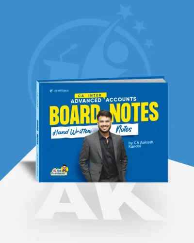 CA Inter - Advanced Accounting Board Notes by CA Aakash Kandoi for Sep 26 Exams