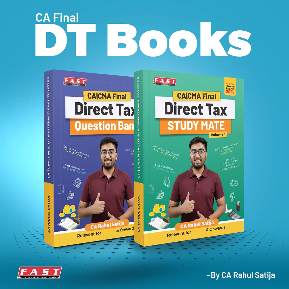 ca final dt all books by ca rahul satija CA Final - DT Books (Direct Tax StudyMate & DT Question Bank) by CA Rahul Satija