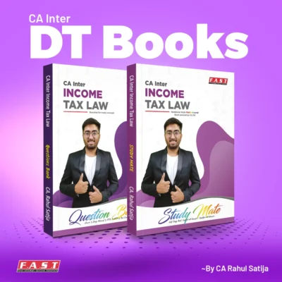 CA Inter - DT Books (HW StudyMate & Question Bank) by CA Rahul Satija