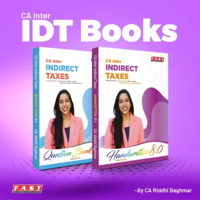 CA Inter - IDT Books (Handwritten Concept Book & IDT Question Bank) by CA Riddhi Baghmar